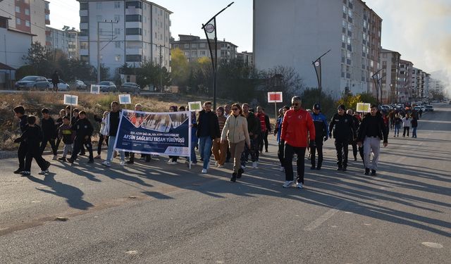 Afşin’de Sağlıklı Yaşam Yürüyüşü Düzenlendi