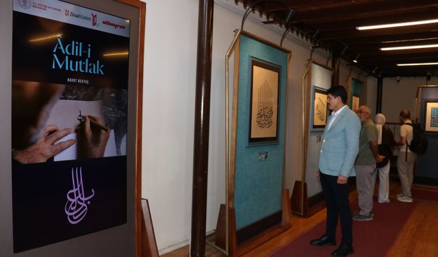 'Adil-i Mutlak' hat sergisi, Kültür Yolu Festivali'nin son durağı Antalya'da açıldı
