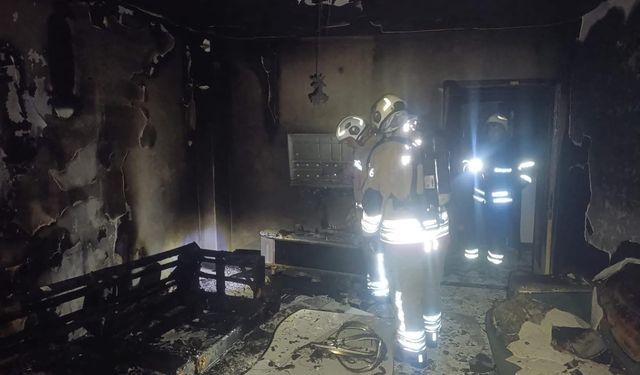 Antakya'da evde çıkan yangın söndürüldü