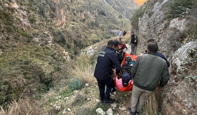 Hatay'da dağda mahsur kalan kişi kurtarıldı