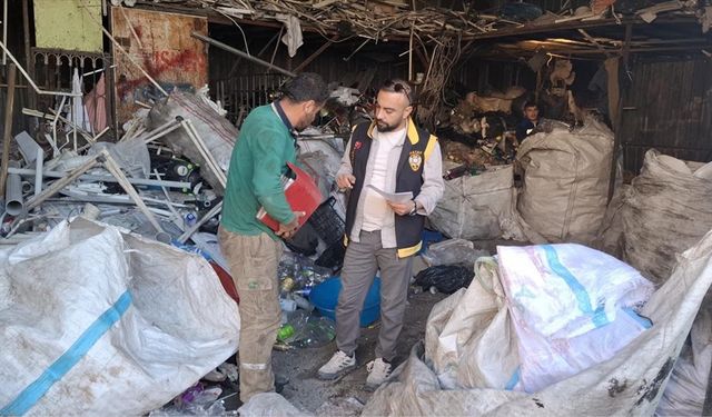 Hatay'da hurdacılara denetim yapıldı