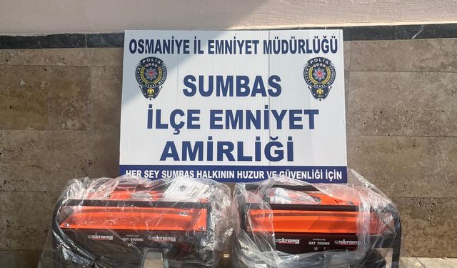 Sumbas'ta jeneratör çalan 3 zanlı yakalandı