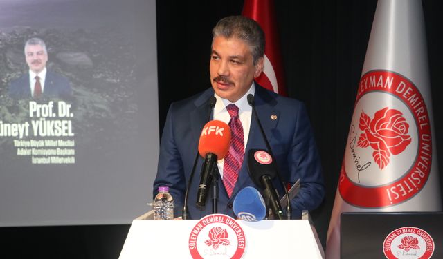 TBMM Adalet Komisyonu Başkanı Yüksel, Isparta'da 'Gazze' konulu konferansta konuştu: