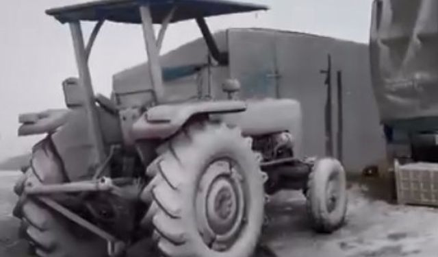 Mersin’in yüksek rakımlı bölgelerinde kar yağışı