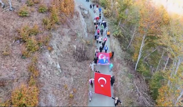 Osmaniye’de doğa severler Atatürk’ü yürüyüşle andı