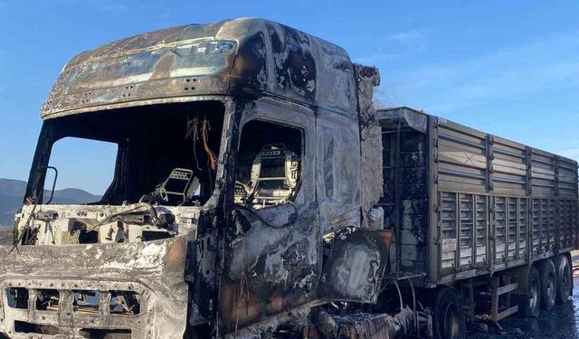 Osmaniye’de tırda çıkan yangın söndürüldü