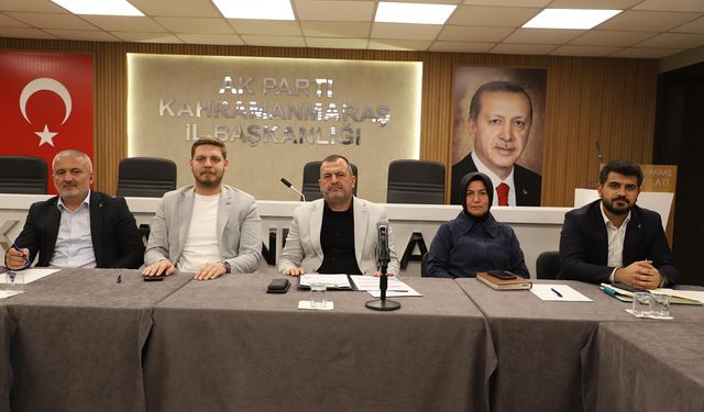 AK Parti Kahramanmaraş Teşkilatı Haftalık Olağan İl Yönetim Kurulu Toplantısını Gerçekleştirdi