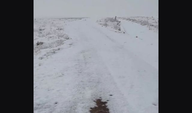 Afşin’in Yüksek Kesimlerine Mevsimin İlk Karı Düştü