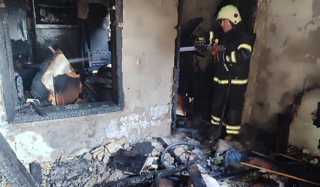 Kahramanmaraş'ta Ev Yangını
