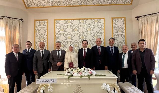 Kaymakam Sarıdoğan, Hakim ve Savcı Çiftin Nikâhına Katıldı