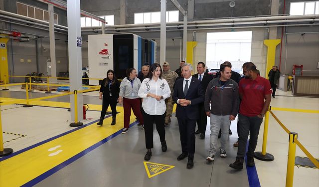 Vali Ünlüer’den TUSAŞ Türkoğlu Üretim Tesisine İnceleme Ziyareti