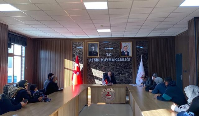 Afşin’de Halk Günü Toplantısı: Kaymakam Sarıdoğan Vatandaşlarla Buluştu