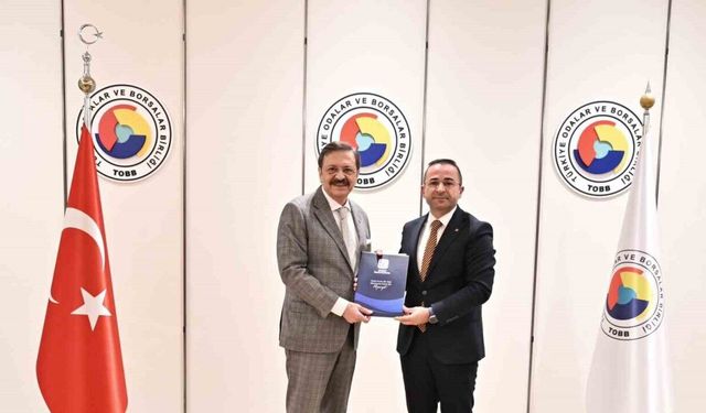 Başkan Güngör, başkan Hisarcıklıoğlu’na dosya sundu