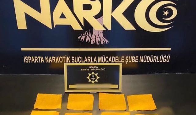 Isparta'da Narkotik operasyonunda 1 kişi tutuklandı