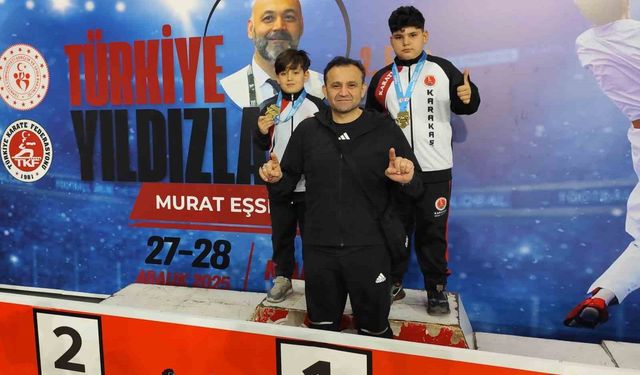 Karate Premier Ligi'nde Ünal kardeşlerden çifte altın