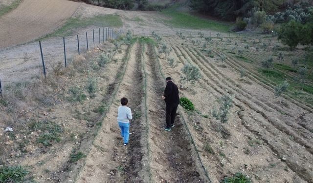 Osmaniye’de depremi yaşadı, toprağa tutundu