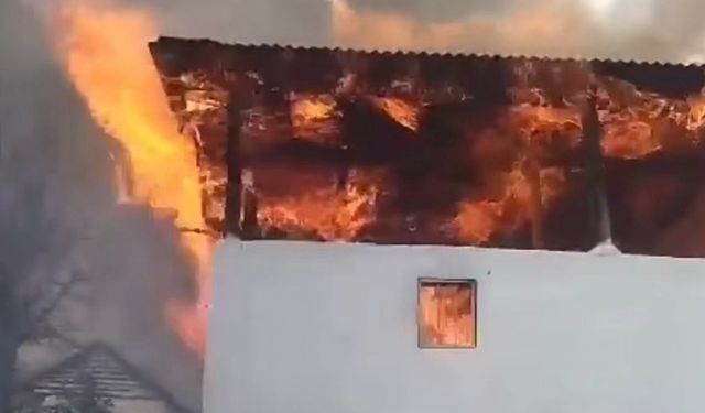 Müstakil Evde Çıkan Yangın Korkuttu