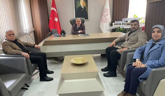 MHP Afşin İlçe Teşkilatı, Milli Eğitim Müdürü Özdemir’i Ziyaret Etti