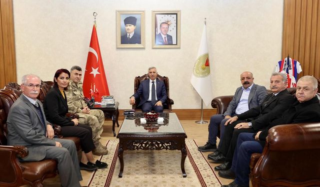 Vali Ünlüer’e Makam Ziyaretleri Devam Ediyor