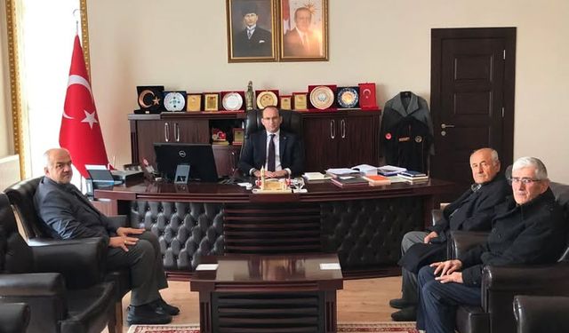 Afşin Kurs ve Okul Talebelerine Yardım Derneği’nden Kaymakam Sarıdoğan’a Ziyaret