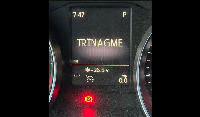 Afşin’de Araç Termometreleri Eksi 26,5 Dereceyi Gösterdi