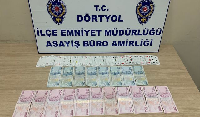 Hatay'da kumar oynayan 4 kişiye 46 bin 416 lira ceza kesildi