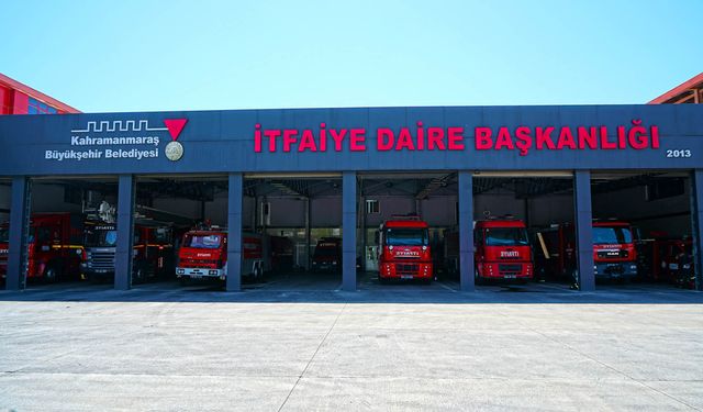 Kahramanmaraş itfaiyesi 2025 yılında 16 bin 306 olaya müdahale etti