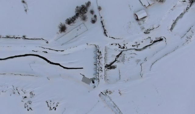 Kastamonu buz kesti: Dereler, barajlar ve göletler dondu