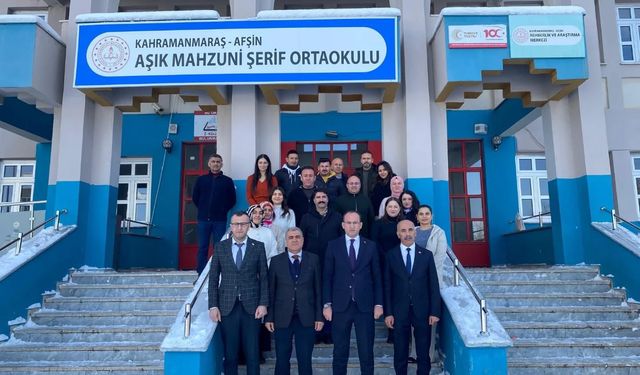 Kaymakam Sarıdoğan’dan Aşık Mahzuni Şerif Ortaokulu’na Ziyaret