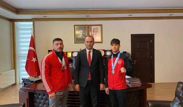 Türkiye Şampiyonu Kaya’dan Kaymakam Sarıdoğan’a Ziyaret