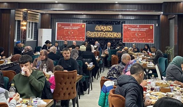 Afşin’de İlk İftar Şehit Aileleri ve Gazilerle Yapıldı