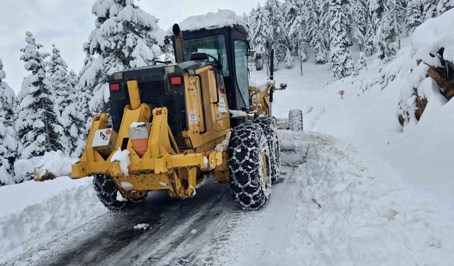 Kahramanmaraş ilçelerinde kar temizliği