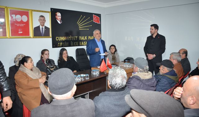 CHP Afşin Teşkilatı, Deprem Şehitlerini Andı