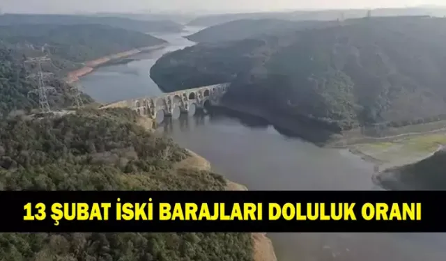 İSTANBUL'DA BARAJ ALARMI! 13 Şubat 2026 İSKİ Doluluk Oranı Açıklandı