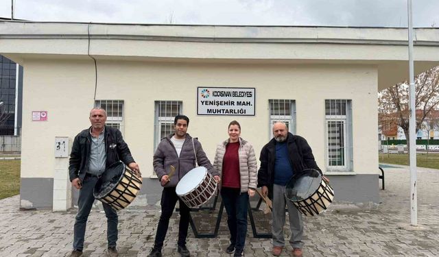 Kayseri’de davulcular Ramazan’a hazır