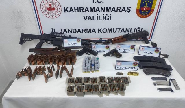 Afşin’de Çok Sayıda Silah ve Mühimmat Ele Geçirildi