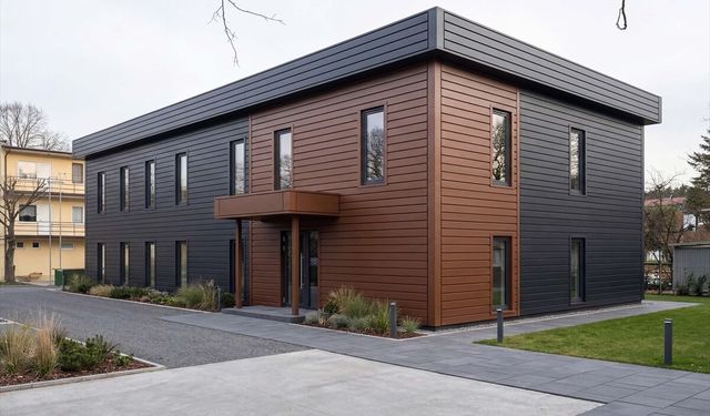 Karmod çelik konstrüksiyondan 28 günde ofis binası kurdu