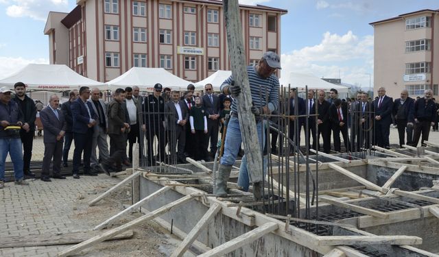 Afşin’de Tatbikat Camii İçin Temel Atma Töreni Gerçekleştirildi