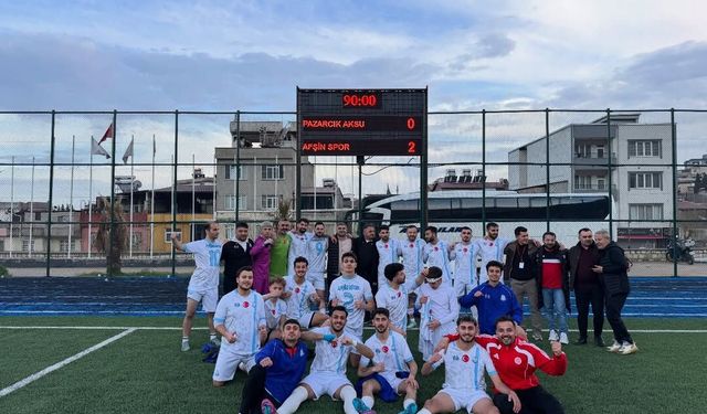 Afşinspor, Pazarcık Aksu Spor’u 2-0 Mağlup Etti