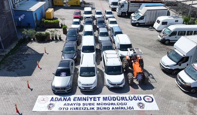 Adana merkezli 'change araç' operasyonunda yakalanan 47 şüpheliden 22'si tutuklandı