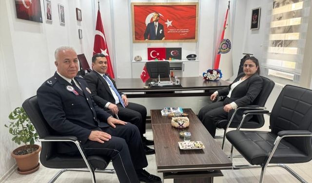 Anamur Cumhuriyet Savcısı Çatlı'dan Bozyazı İlçe Emniyet Müdürü Paşaoğlu'na ziyaret