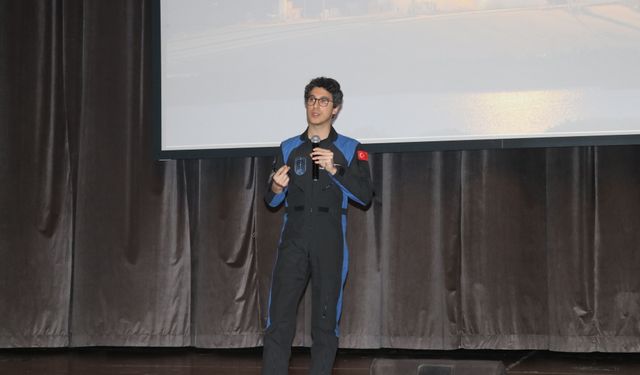 Astronot Tuva Cihangir Atasever, Isparta'da öğrencilerle buluştu