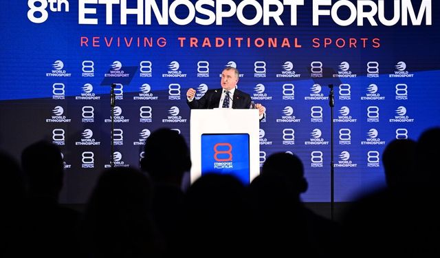 Gençlik ve Spor Bakanı Osman Aşkın Bak, 8. Etnospor Forumu'nun açılışında konuştu: