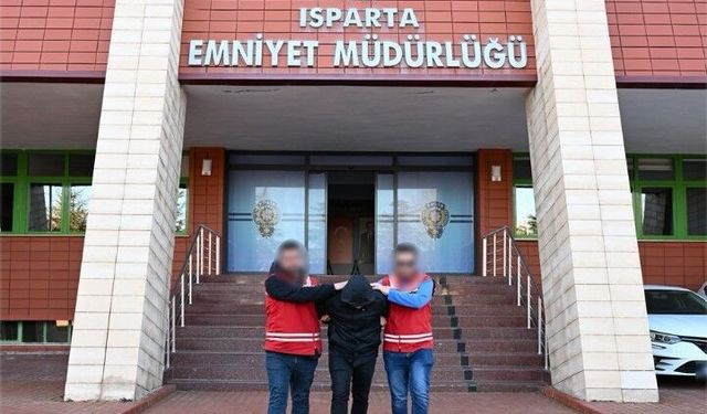 Isparta'da 17 yıl 5 ay hapis cezası bulunan şahıs yakalandı