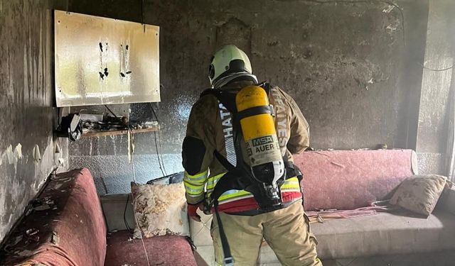 Samadağ'da ev yangını