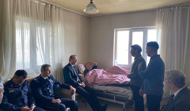 Kaymakam Sarıdoğan’dan Şehit Ailesi ve Gaziye Anlamlı Ziyaret