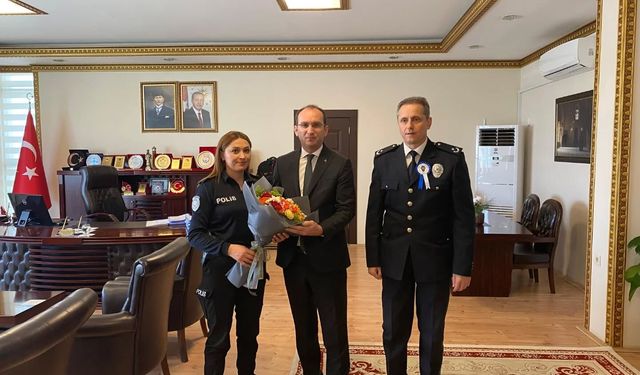 Türk Polis Teşkilatı’nın 181. Yılında Kaymakam Sarıdoğan’a Anlamlı Ziyaret