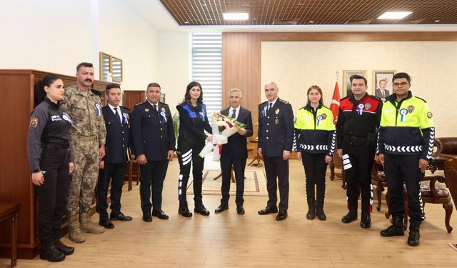 Vali Ünlüer’den Polis Teşkilatına Kutlama Kabulü