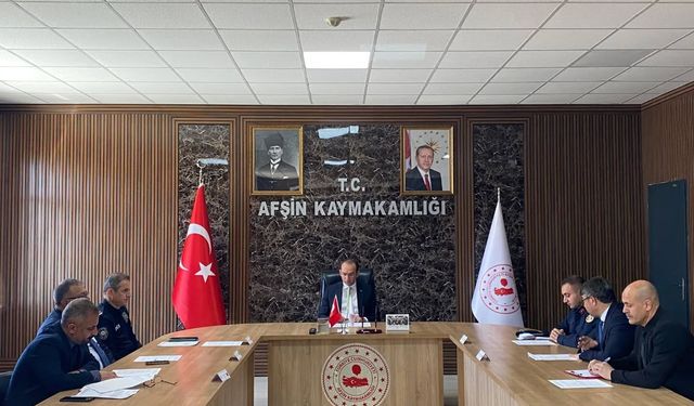 Afşin’de Eğitim Güvenliği Toplantısı Yapıldı