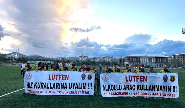 Afşin’de Futbol Turnuvasında Trafik Güvenliği Farkındalığı